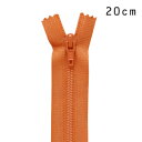 YKK フラットニットファスナー 止め(25FK) 20cm 807.スモーキーオレンジ 08Co99_(3)
