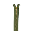 YKK ジーンズ用ファスナー ワイジップ 止め(3YG-GS-C) 14cm ゴールド 566.ミリタリーグリーン 08Co99_