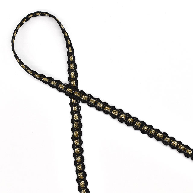 レーヨンラメブレード（DA113211） 709.ブラック×ゴールド 07Bd99_