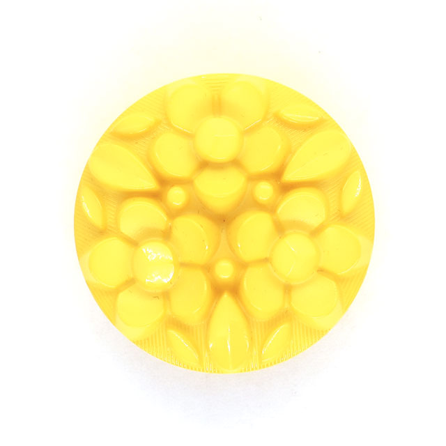 ボタン ナイロンフラワーブーケボタン （4518N） 20mm N942.イエロー 08Bg99_