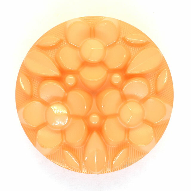 Button - ボタン ナイロンフラワーブーケボタン （4518N） 28mm N943.オレンジ 08Bg99_