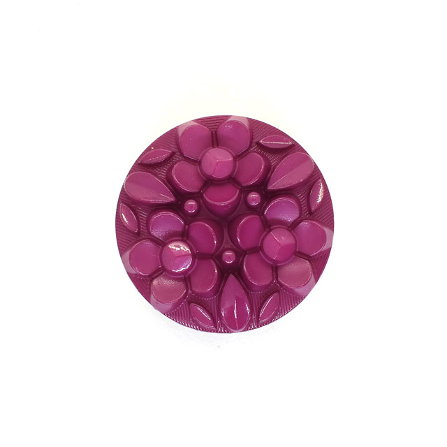 Button - ボタン ナイロンフラワーブーケボタン （4518N） 15mm N946.パープル 08Bg99_