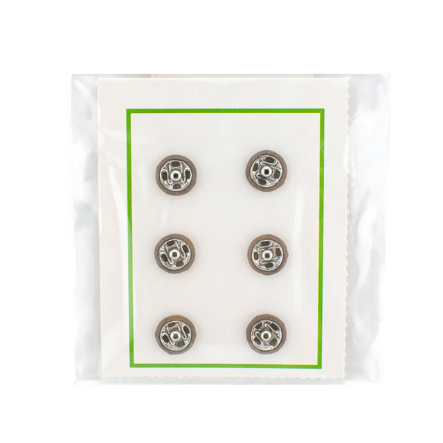 スナップボタン シルクスナップ（1508） 7mm 208.薄茶 6組入 08Bg99_