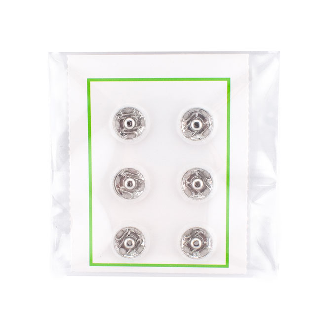 スナップボタン シルクスナップ（1508） 10mm 1.白 6組入 08Bg99_