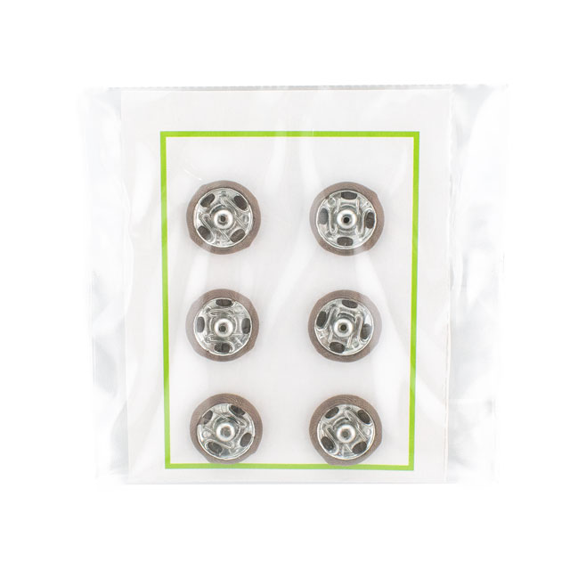 スナップボタン シルクスナップ（1508） 10mm 208.薄茶 6組入 08Bg99_