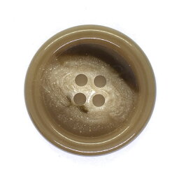 水牛風プラスチックボタン（BAB4507） 29mm 42.ベージュ (H)_6a_