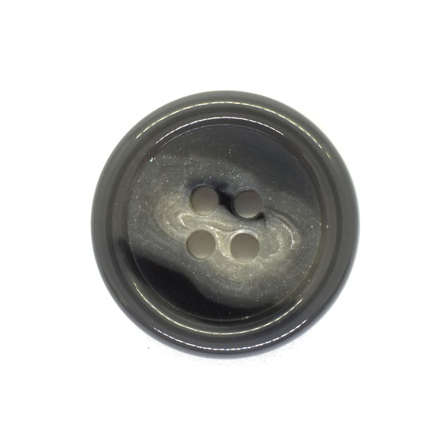 水牛風プラスチックボタン（BAB4507） 25mm 6.グレー 08Bg99_