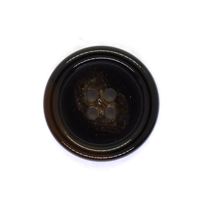 水牛風プラスチックボタン（BAB4507） 23mm 48.焦げ茶 08Bg99_