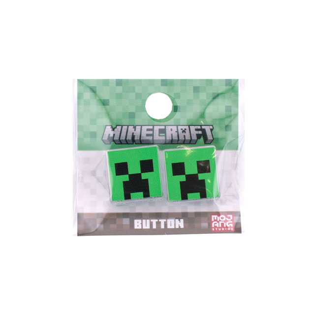 樂天商城 - キャラクターボタン マインクラフト（MY003） CREEPER クリーパー 2個入 08Bf99_