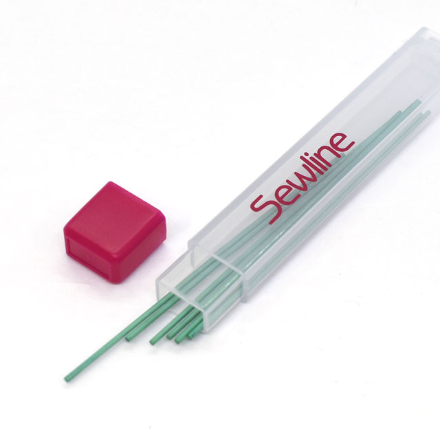 Sewline-ソーライン- 布用シャープペンシル 専用替芯（50007） 緑 06Bg99_