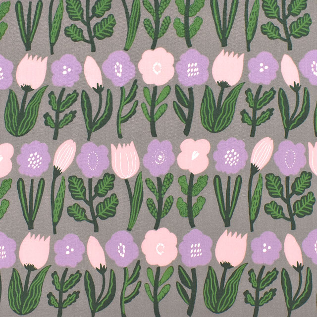 〔メール便対応商品〕生地 kippis-キッピス- Luokkakaveri 同級生/シーチング（KPS） 56C.ラベンダー (H)_k4jのサムネイル