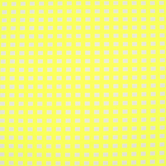 生地 蛍光チェックプリント/オックス（HSK975） 2.蛍光イエロー 09Bk22_