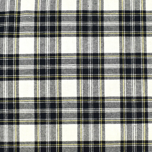 生地 ロイヤルタータン（215001） 15.オフホワイト地×ネイビー系 09Bk22_