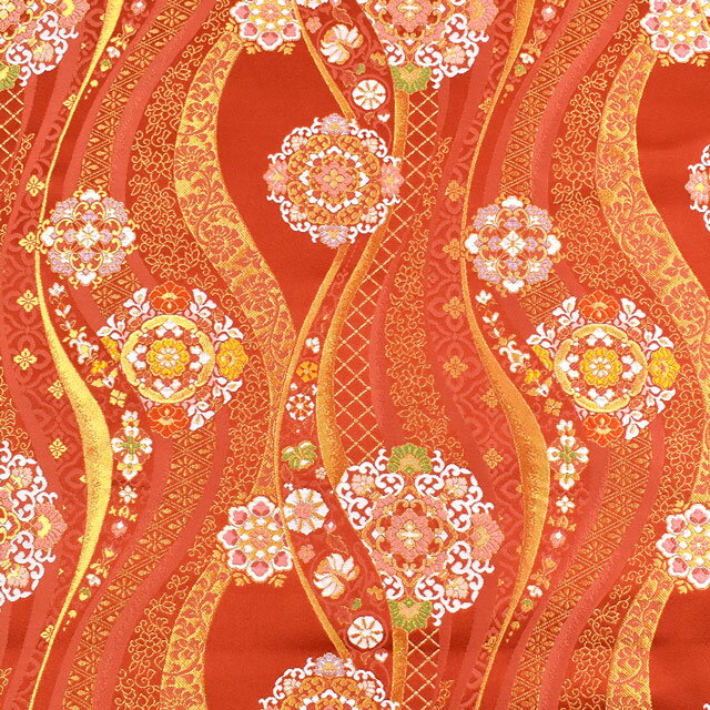 金襴生地 あすか胴入2号 美麗（62-10675） 赤 09Bh18_