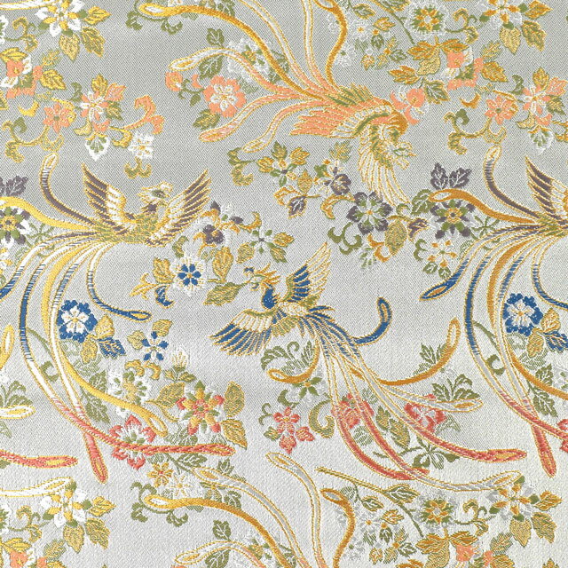 金襴生地 洛レイ胴入2号 鳳凰（1-9001） 白 09Bh18_