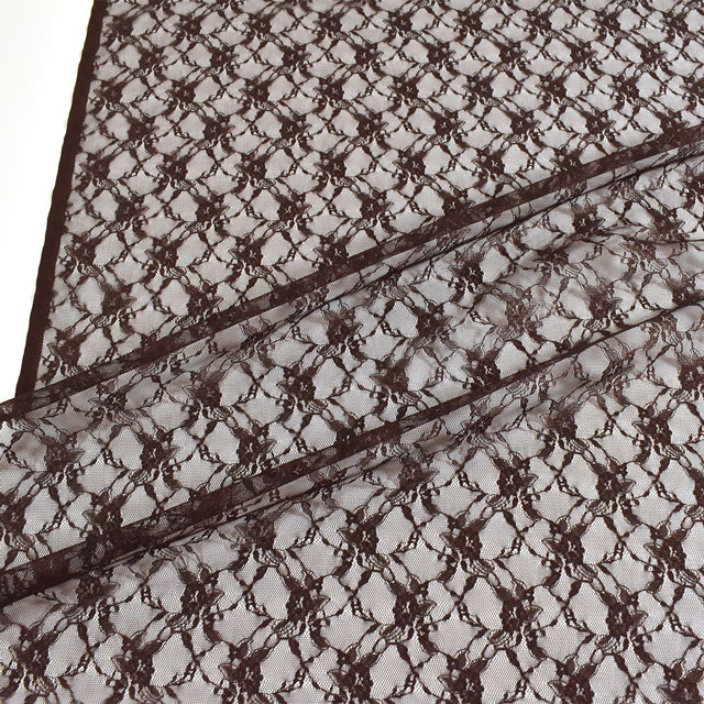 生地 ラッセルレース（3277） 13.チョコレート 10Ac04_