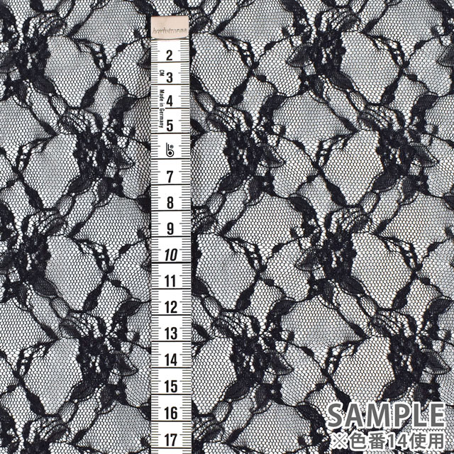 生地 ラッセルレース（3277） 13.チョコレート 10Ac04_