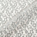 \期間限定20%OFF/ 生地 ラメチュールラッセル(3637G) 1.白×シルバー 10Ac04_