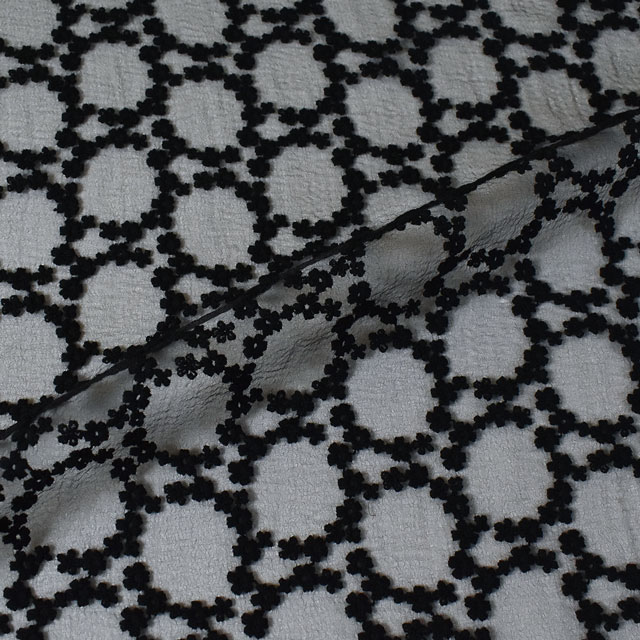 ＼期間限定20%OFF／ 生地 エンゼレース（MU599） 2899.黒 10Ac04_