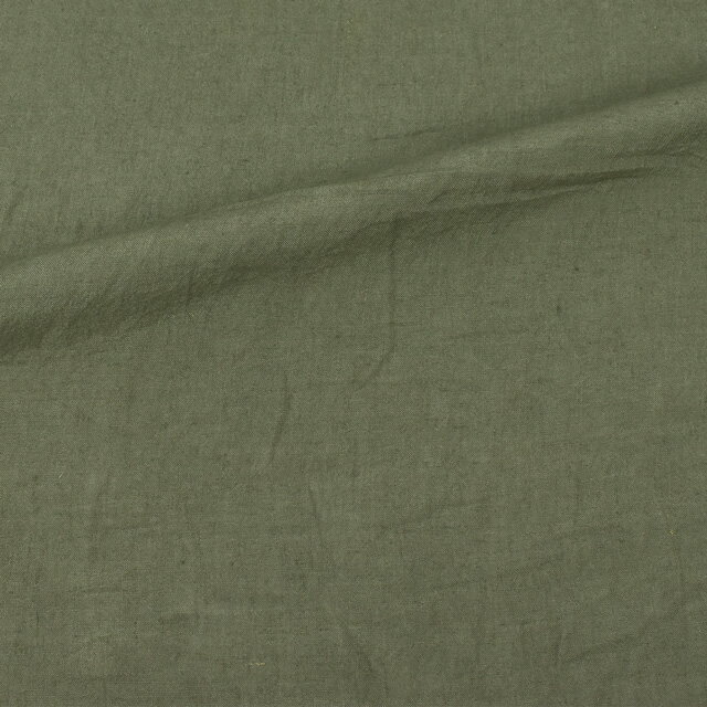 ＼期間限定20%OFF／ 生地 60リネン 天日干しワッシャー （L6600） 18.オリーブ 09Cu44_