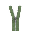 \期間限定10%OFF/ YKK メタルファスナー YZiP(4Y DA OP) シルバー オープン 100cm 528.ソフトグラスグリーン 08Co99_