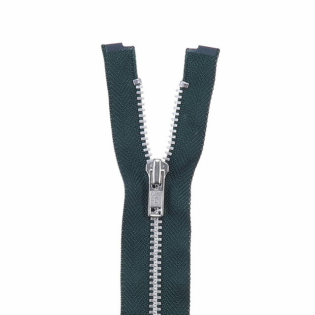 YKK メタルファスナー YZiP（4Y DA OP） シルバー オープン 100cm 890.ボトルグリーン (H)_6b_