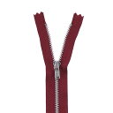 YKK メタルファスナー YZiP(3Y DA C) シルバー 止め 30cm 527.ボルドー 08Co99_