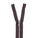 YKK メタルファスナー YZiP(3Y DA C) シルバー 止め 60cm 570.ビターチョコ 08Co99_(3)