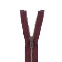 \期間限定20%OFF/ YKK メタルファスナー(4GKB DA OP) アンティークゴールド オープン 100cm 864.マルーン 08Co99_