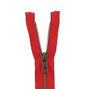 \期間限定20%OFF/ YKK メタルファスナー(5GKB DA OP) アンティークゴールド オープン 60cm 519.スカーレット 08Co99_