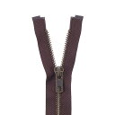 \期間限定20%OFF/ YKK メタルファスナー(5GKB DA OP) アンティークゴールド オープン 100cm 570.ビターチョコ 08Co99_