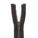 \期間限定20%OFF/ YKK メタルファスナー(7GKB DA OP) アンティークゴールド オープン 100cm 916.こげ茶 08Co99_