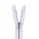 \期間限定20%OFF/ YKK メタルファスナー YZiP(3Y DA OP) シルバー オープン 60cm 501.白 08Co99_