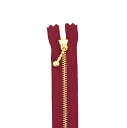 YKK メタルファスナー(3G DNDBL C) ゴールド 止め 12cm 527.ボルドー 08Co99_