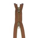 YKK メタルファスナー(5RGMKB DALH MR) アンティークゴールド 逆開オープン 100cm 568.ホットチョコレート 08Co99_