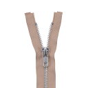 YKK メタルファスナー YZiP(5Y DA OP) シルバー オープン 60cm 573.ベージュ 08Co99_