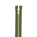 YKK メタルファスナー YZiP(5Y DA C) シルバー 止め 60cm 566.モスグリーン 08Co99_