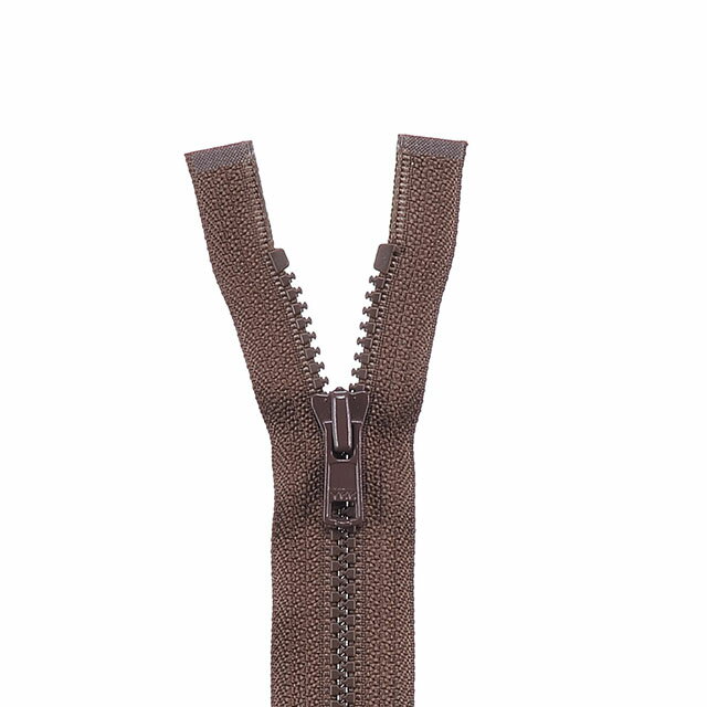＼期間限定10%OFF／ YKK 4ビスロンファスナー（4VS DA OP） オープン 60cm 569.ブラウン 08Co99_