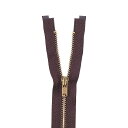 \期間限定20%OFF/ YKK メタルファスナー エバーブライト(3MGP DA OP) ゴールド オープン 100cm 570.ビターチョコ 08Co99_