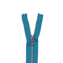 YKK メタルファスナー(3MN DFWF C) シルバー 止め 30cm 906.ターコイズ 08Co99_