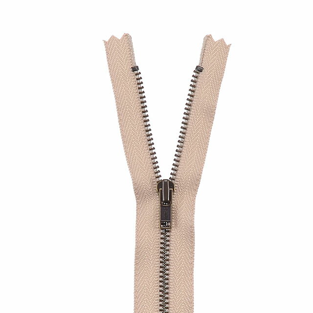 YKK メタルファスナー（3GKB DA C） アンティークゴールド 止め 30cm 572.ライトアッシュベージュ (H)_6b_