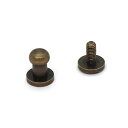 \期間限定10%OFF/ 金属パーツ ギボシ 7mm(頭径5mm) アンティックゴールド 08Cl99_