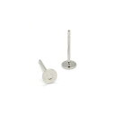 ピアスパーツ 丸皿ピアス(D-89-R) 約4mm R.シルバー 1ペア入 06Af99_