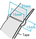 Nifco-ニフコ- プラスチックパーツ 角カン（SQ15） 15mm幅テープ用 2個入 08Bk99_