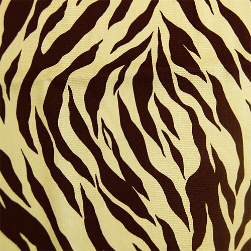 生地 トラ柄プリントツイル（R66900） 5B.生成系 09Bk23_