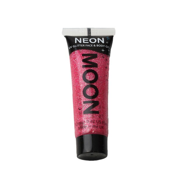〔メール便対応商品〕 フェイス＆ボディ用ジェル MOON Neon Glitter Face and Body Gels （M7025） Rub..