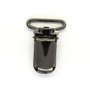 サスペンダー用金具 ダイヤクリップ(MIDC21T) 21mm幅テープ用 BN.ブラックニッケル 08Bk99_