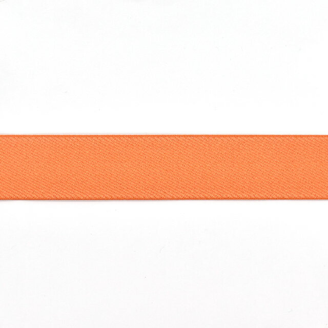 ゴムテープ 綾織ゴム カラー（HRR0006） 25mm 14.オレンジ 08Bj99_