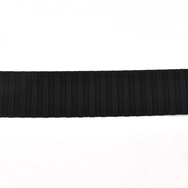 ゴムテープ オペロン段織ゴム（TA0127） 3mm 黒 (H)_6b_