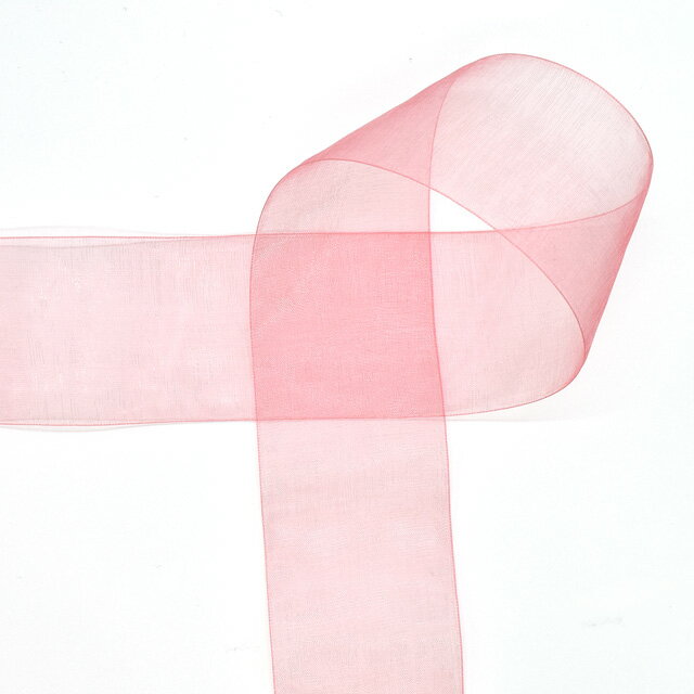 MOKUBA（木馬） オーガンジーリボン（1500） 50mm 30.チェリーピンク 07Aa99_